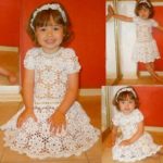 vestido niña crochet
