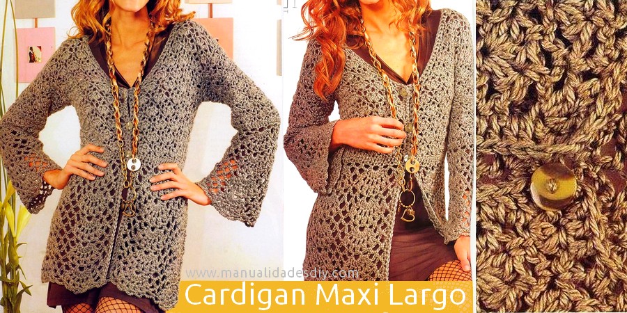 Cardigan Maxi Largo