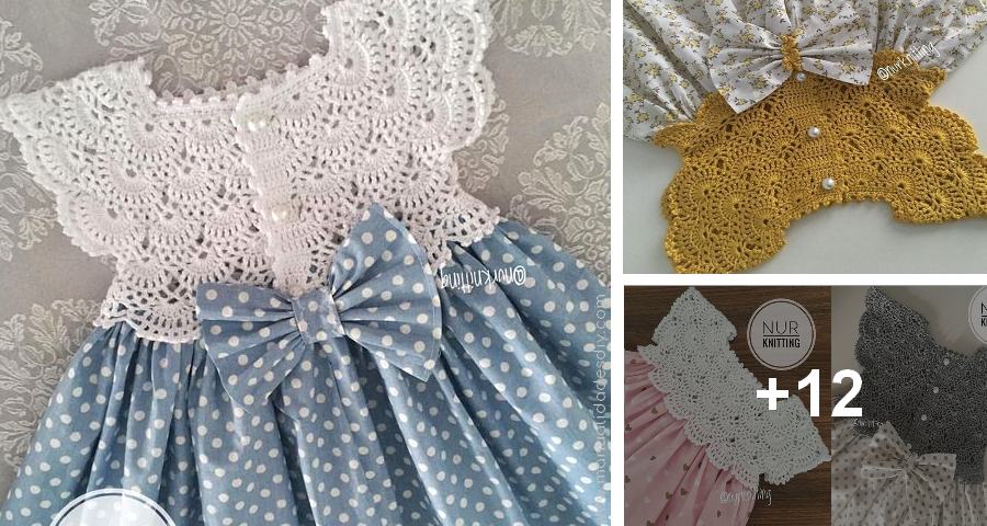 Vestido de Niña con a Crochet Y DIYManualidades Y