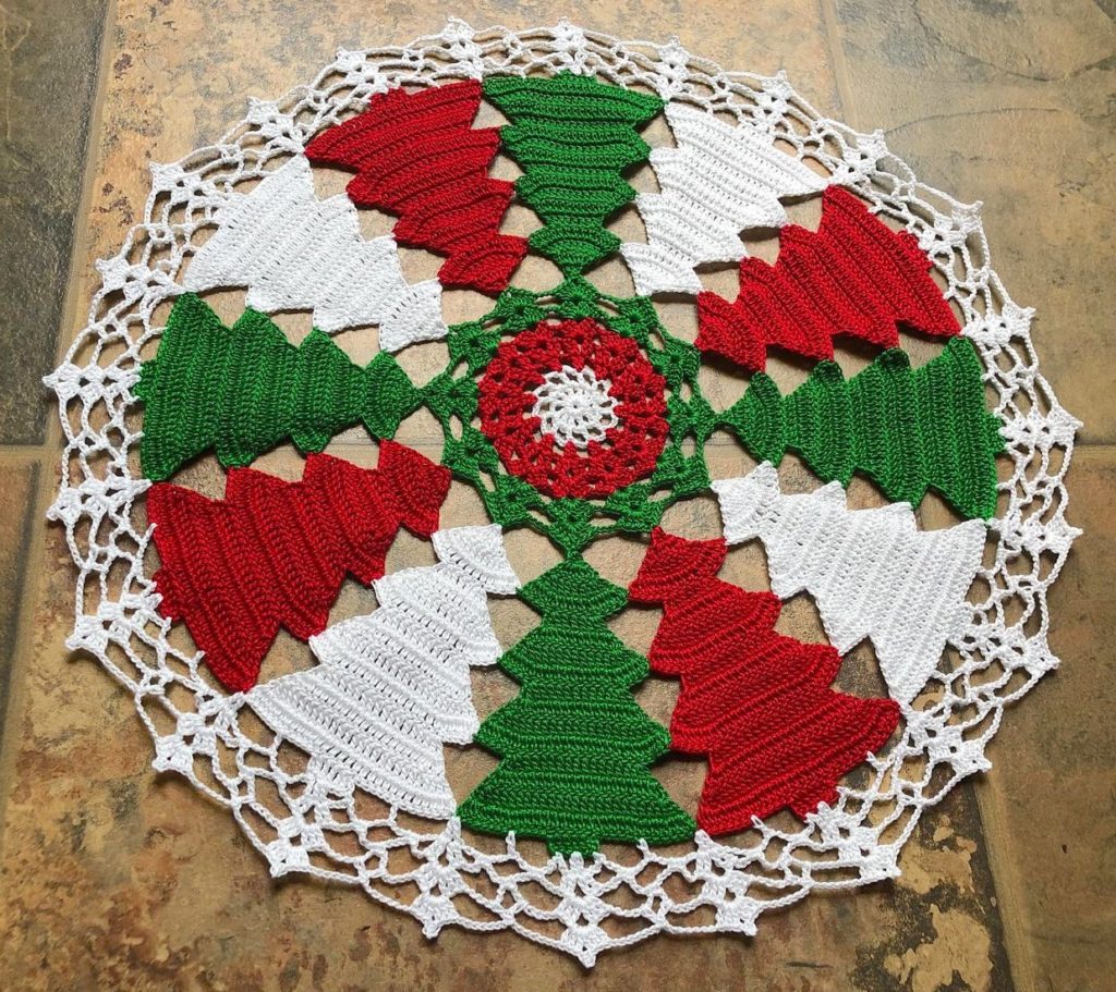 Sencilla Carpeta de Navidad a Crochet ⋆ Manualidades Y DIYManualidades