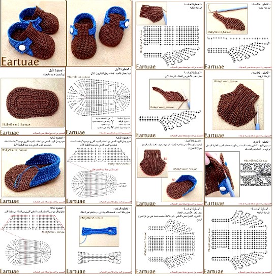 crochet tuto slippers (1)