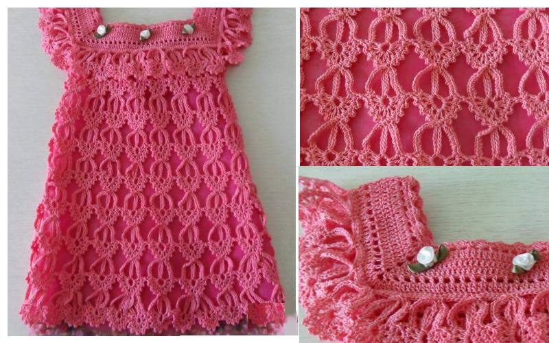 Ciro Infrarrojo Individualidad El más hermoso vestido en crochet para niñas ⋆ Manualidades DIY
