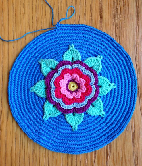flor bolso crochet