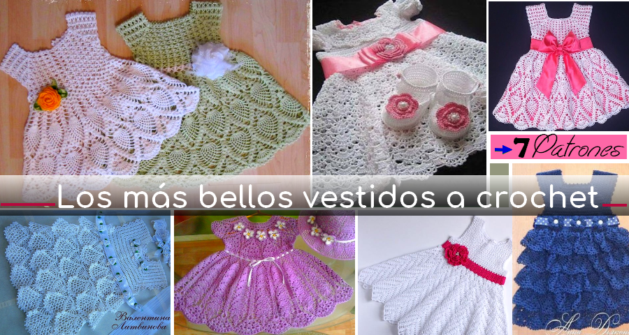 Los más Bellos Vestidos a Crochet para Niña - Patrones ⋆ Manualidades DIY