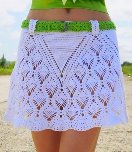 Porque pierna comercio 10 Faldas Tejidas a Crochet para Mujer ⋆ Manualidades Y DIYManualidades Y  DIY
