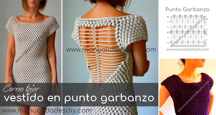 vestido punto garbanzo