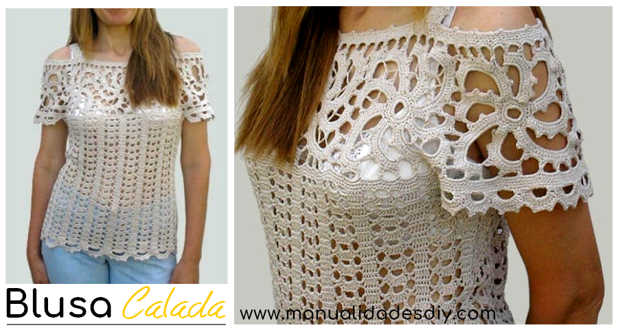 Blusa Calada Para Ocasión Crochet ⋆ Y DIYManualidades Y DIY