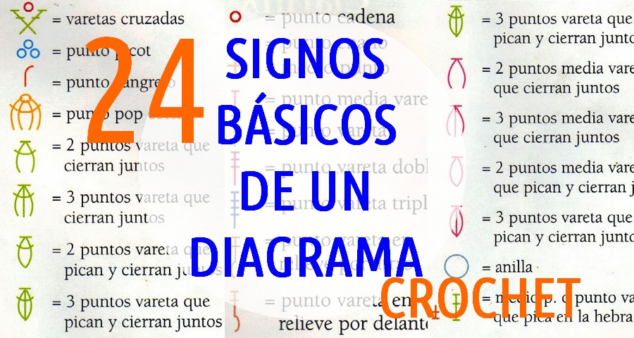 signos basicos diagrama crochet