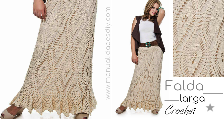 calor Repetirse computadora Falda Larga en Crochet Paso a Paso ⋆ Manualidades DIY