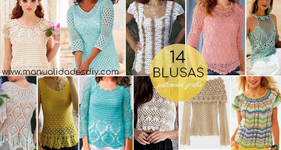 Blusas Tejidas a Crochet ⋆ DIYManualidades Y DIY