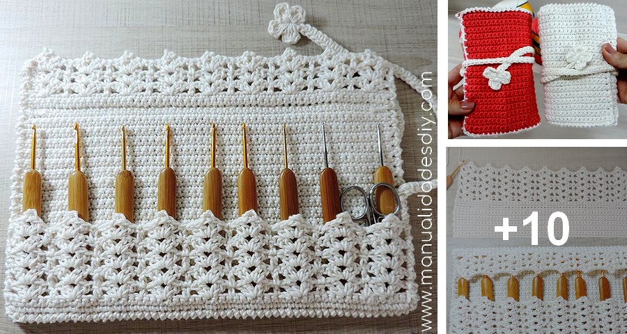 ESTUCHE PORTA AGUJAS.CROCHET HOOK CASE. DIY TUTORIAL 