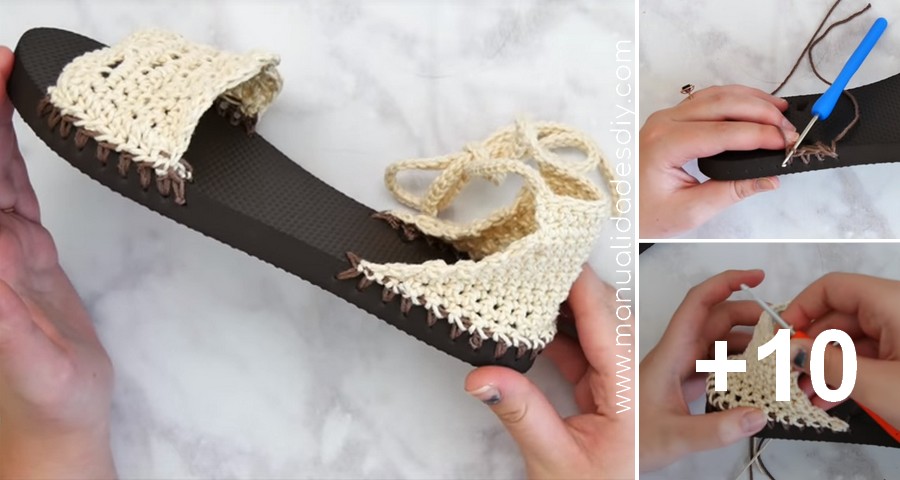 chanclas crochet