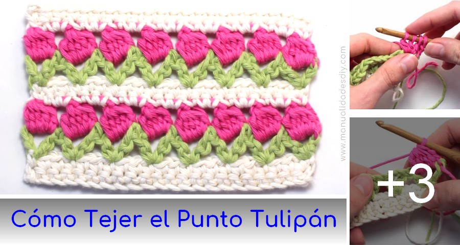 punto tulipan crochet