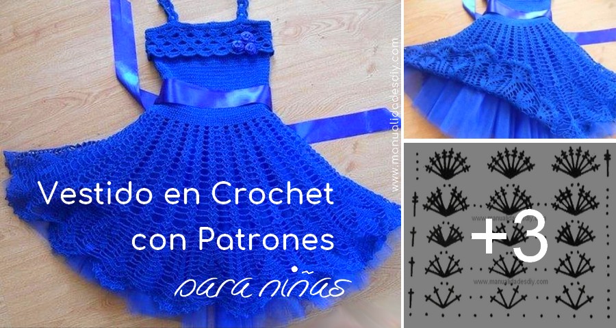 vestido crochet patrones