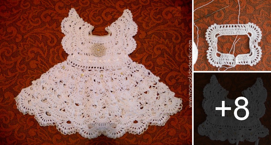 Subproducto hacerte molestar Escuela de posgrado Vestido de Niña Angel en Crochet - Paso a Paso ⋆ Manualidades Y  DIYManualidades Y DIY