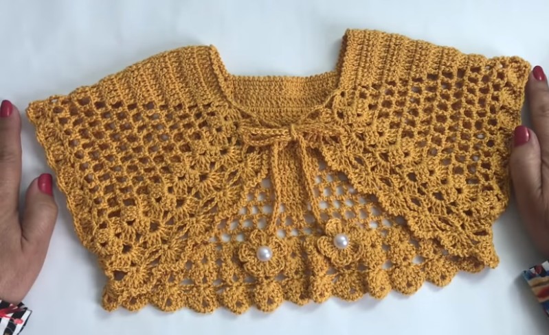 espina Sombra censura Curso Encantador Bolero a Crochet para Niña ⋆ Manualidades DIY
