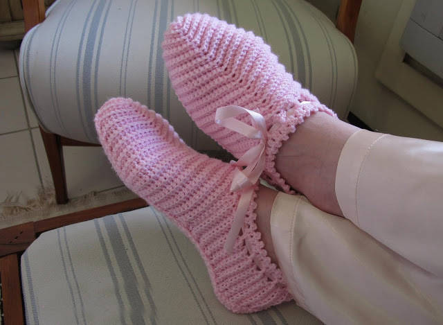 pantuflas crochet