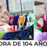 tejedora de 104 años