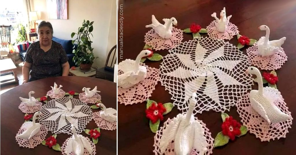 tejer cisnes a crochet