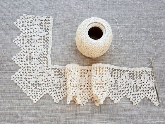 encajes a crochet filete