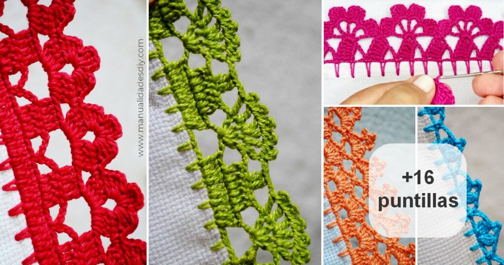 puntillas para tejer en crochet